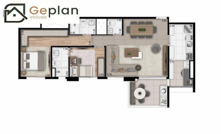 Apartamento à venda com 3 quartos, 88115m² - Foto 33